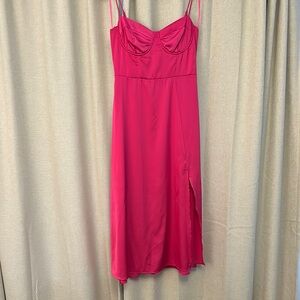 Elegant Pink Slip Dress